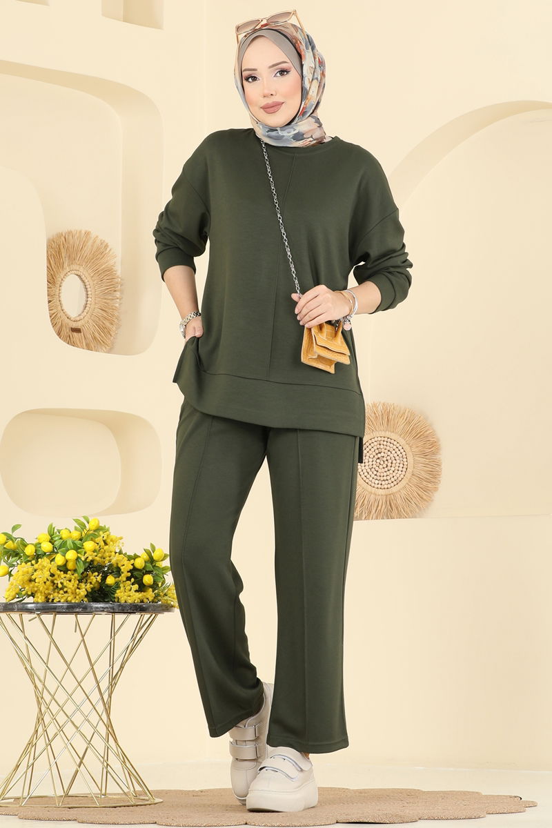 طقم اخضر عفني 8010UZ662-MS