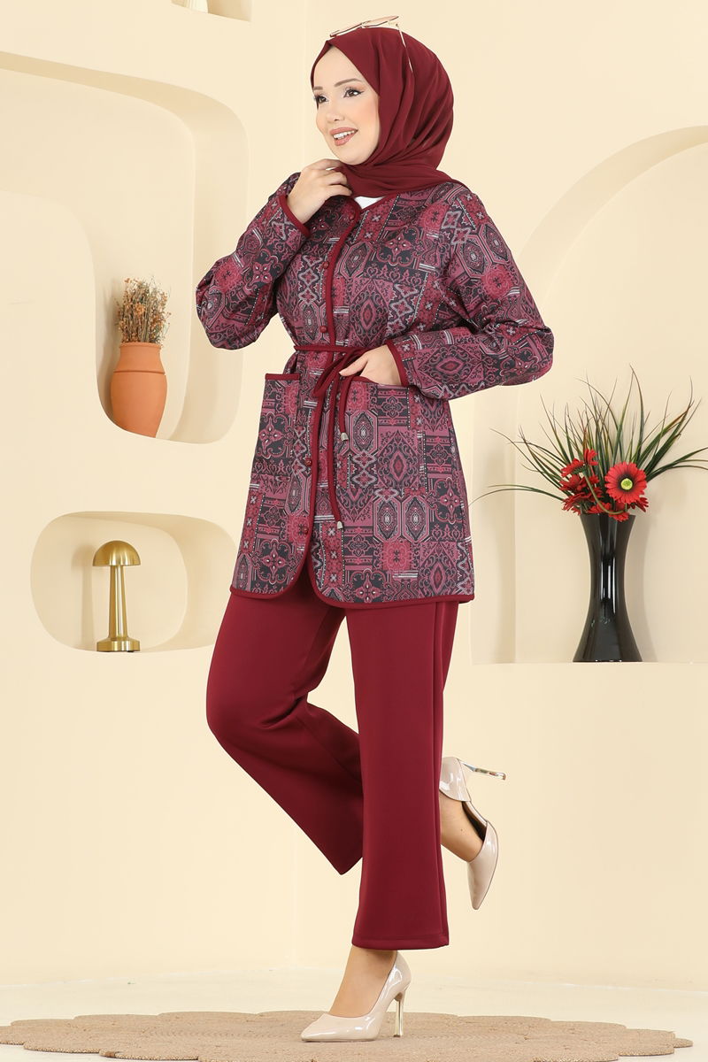 Combined 8019TEG847-MS Burgundy