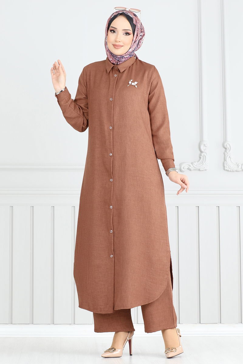 طقم بني 808OZN1046-MS