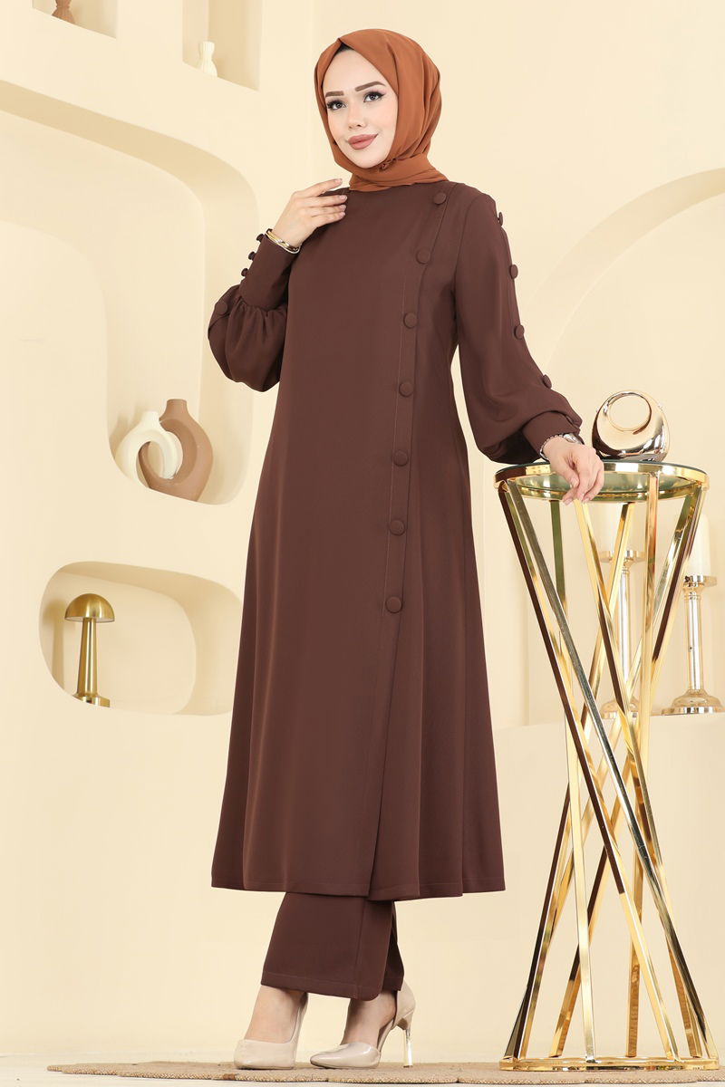 طقم بني 8217AB368-MS