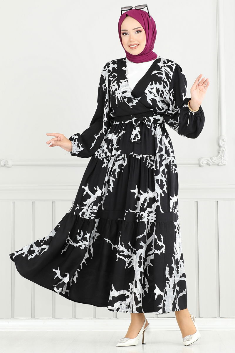 طقم رمادي وأسود 843OZN1046-MS