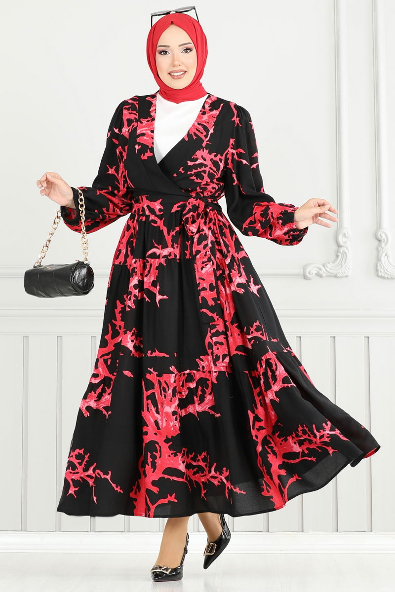 طقم أحمر و أسود 843OZN1046-MS