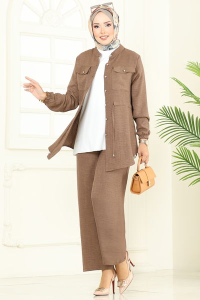 P.L.K. - طقم بيج غامق 9159PLK541-MS - 361489