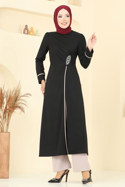 A.S.M. - طقم أسود وبيج ASM2816-MS - 361275