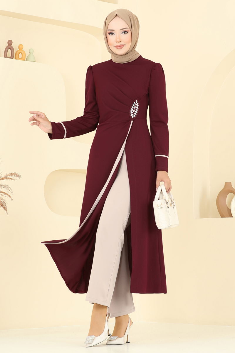 طقم خمري وبيج ASM2816-MS