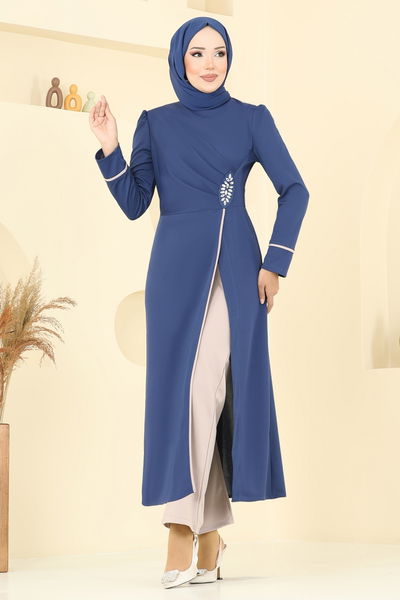 A.S.M. - طقم أزرق وبيج ASM2816-MS - 361295