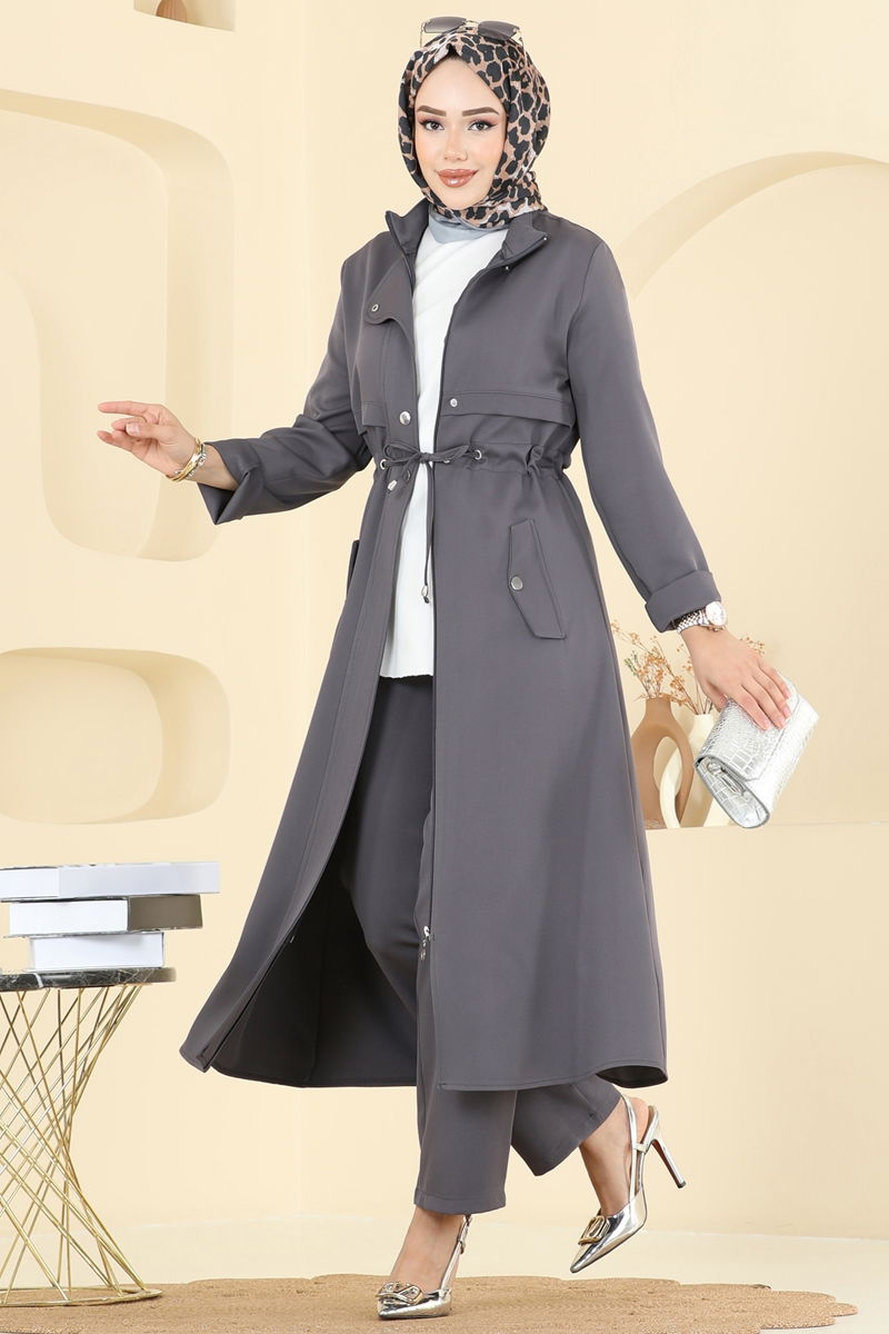 طقم رمادي غامق PL9168-MS