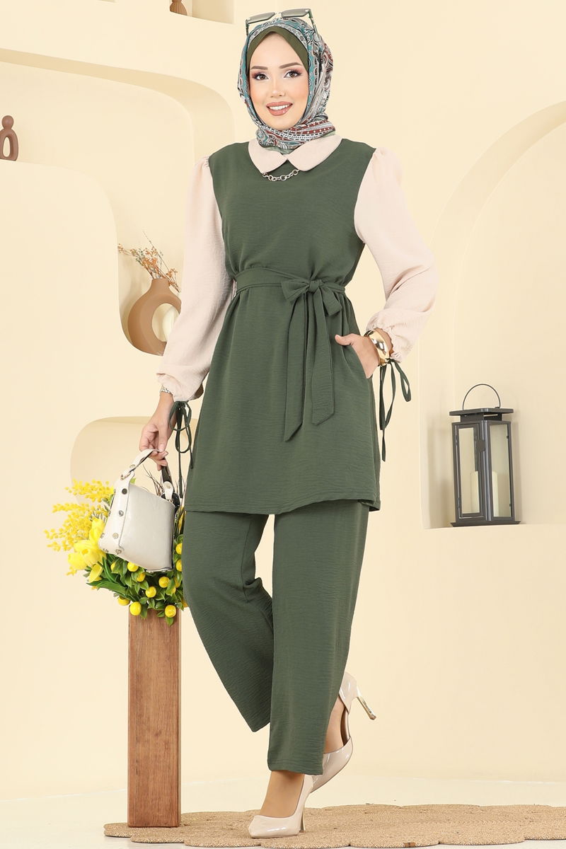 طقم اخضر عفني PL9172-MS