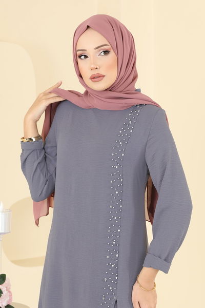 P.L. - طقم رمادي غامق PL9175-MS - 409899