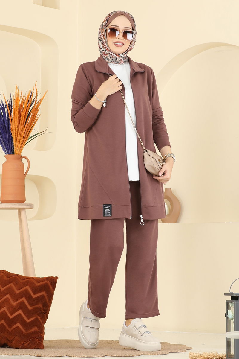 طقم بيج غامق PL9176-MS