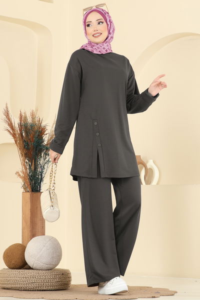 P.L. - طقم رمادي غامق PL9181-MS - 415979