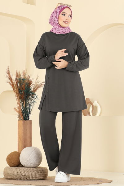 P.L. - طقم رمادي غامق PL9181-MS - 415980