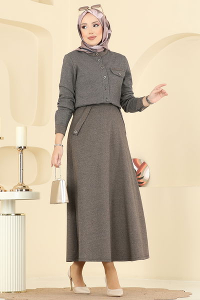 P.L. - طقم بني وبيج PL9182-MS - 413791