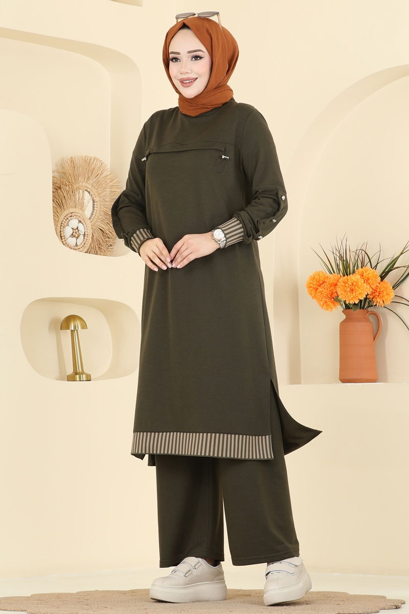 طقم اخضر عفني PL9193-MS