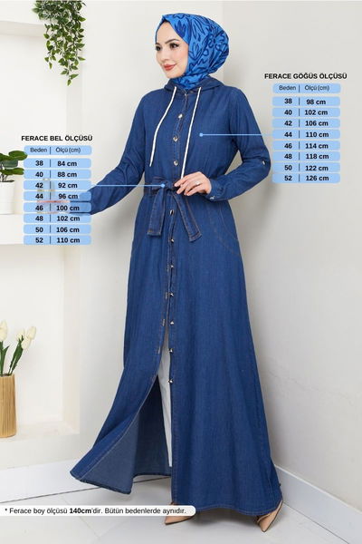 MRV M.T.S. - De L'Avant Boutonné Jeans Robe 25021MTS1095-L Sombre Jeans - 354958