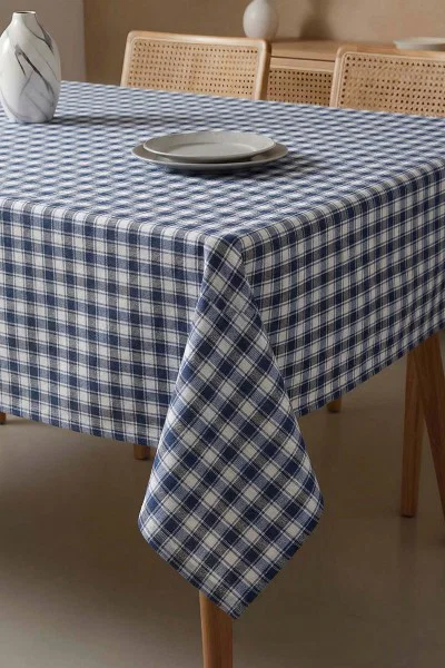 H.B. - Desenli Sofra Bezi 1028HB1195-MS Mavi