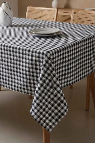 H.B. - Desenli Sofra Bezi 1028HB1195-MS Siyah