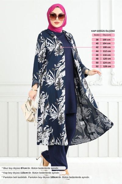 MRV B.G.S. - Desenli Viskon Takım 4030BGS895-M Laci - 353166