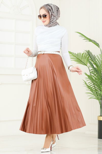 A.Y.D. - Drapeli Tesettür Bluz 4725AYD574-MS Ekru - 371817