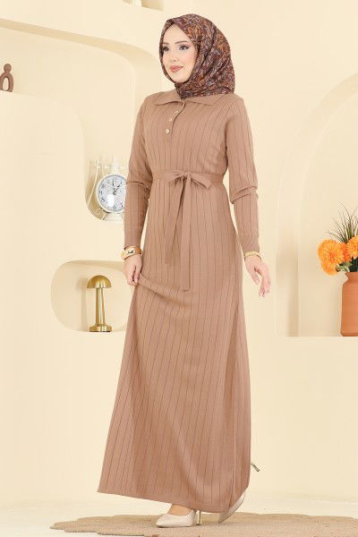 M.T. - Dress 0012MT581-MS Biscuit