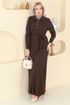 Dress 0012MT581-MS Brown - Thumbnail