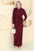 M.T. - Dress 0012MT581-MS Burgundy