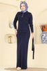 Dress 0012MT581-MS Navy Blue - Thumbnail