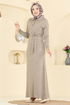 الفستان بيج 0012MT581-MS - Thumbnail