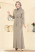 الفستان بيج 0012MT581-MS - Thumbnail