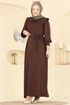 Dress 0015UZ662-MS Brown - Thumbnail