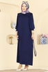 Dress 0015UZ662-MS Navy Blue - Thumbnail