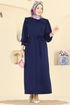 Dress 0015UZ662-MS Navy Blue - Thumbnail