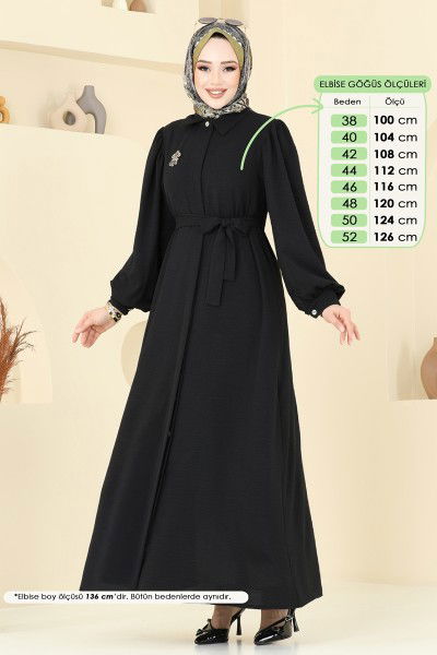 B.G.S. - Dress 0037BG354-MS Black