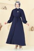 Dress 0037BG354-MS Navy Blue - Thumbnail