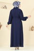 Dress 0037BG354-MS Navy Blue - Thumbnail