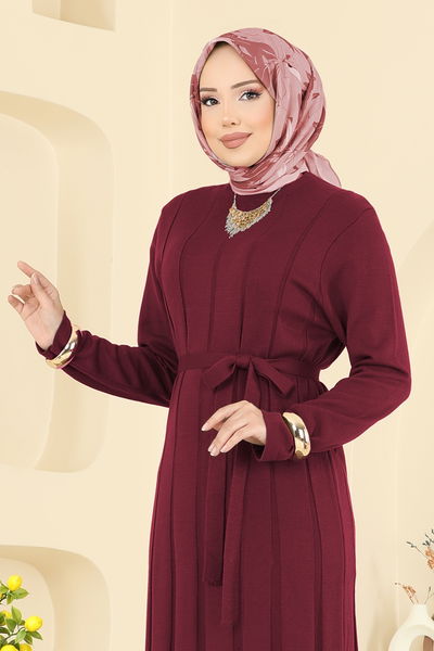 M.T. - Dress 004MT581-MS Burgundy - 415300