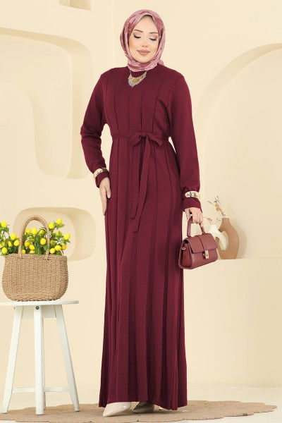 M.T. - Dress 004MT581-MS Burgundy