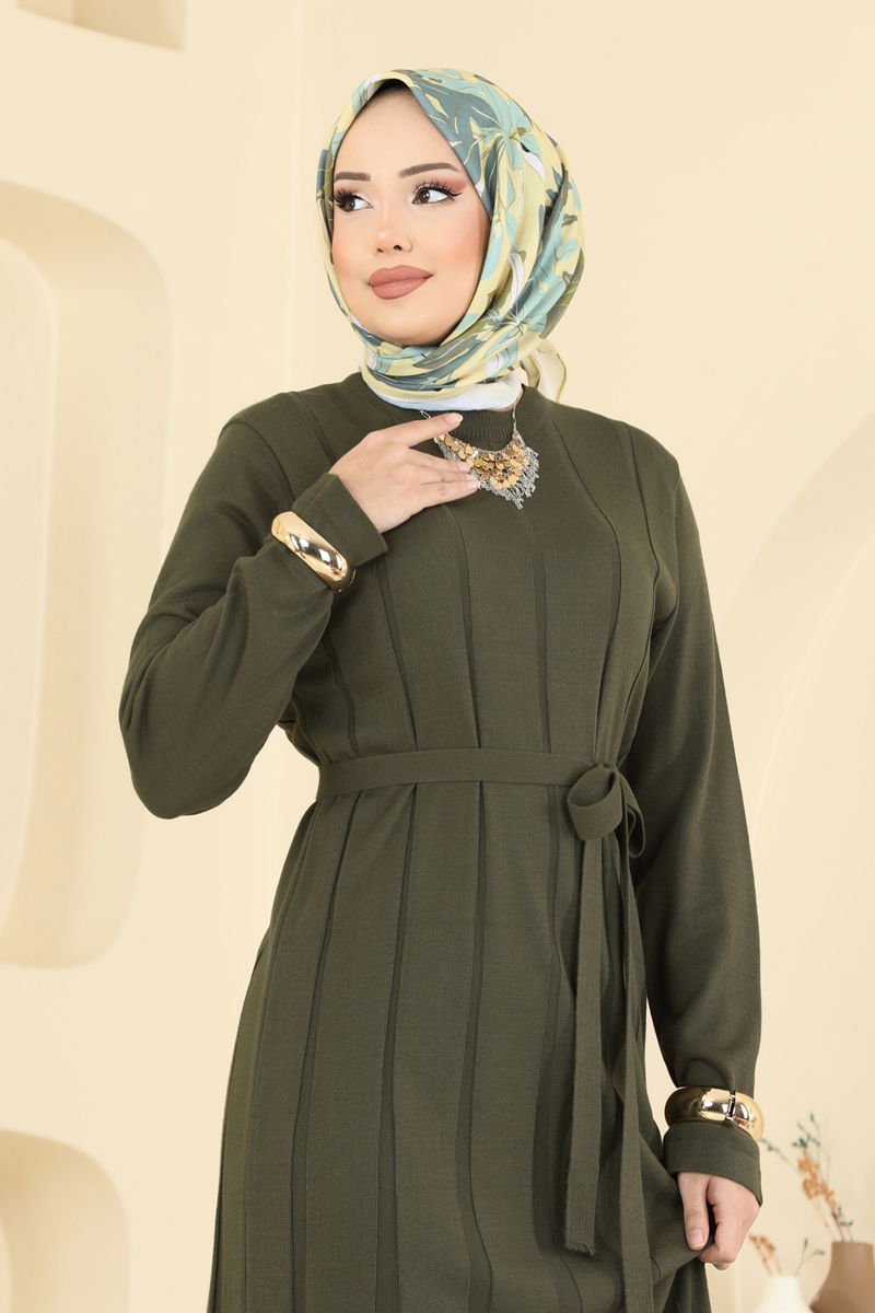 الفستان اخضر عفني 004MT581-MS