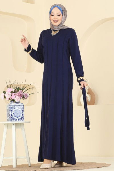 M.T. - Dress 004MT581-MS Navy Blue