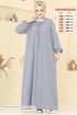 الفستان رمادي 011MR1078-MS - Thumbnail