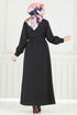 Dress 019MR1078-MS Black - Thumbnail