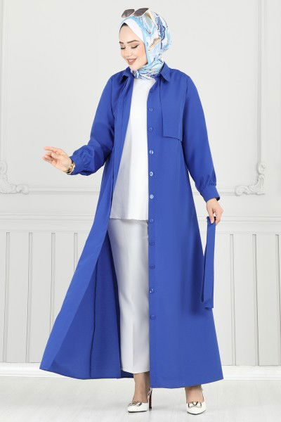 M.R. - Dress 019MR1078-MS Saxe