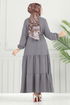 Dress 024MR1078-MS Anthracite - Thumbnail