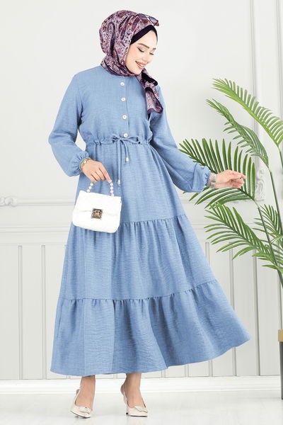 M.R. - Dress 024MR1078-MS Baby Blue - 383937