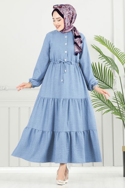 M.R. - Dress 024MR1078-MS Baby Blue - 383938