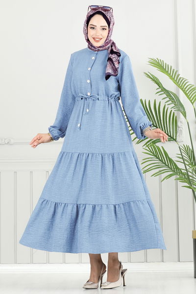 M.R. - Dress 024MR1078-MS Baby Blue - 383939