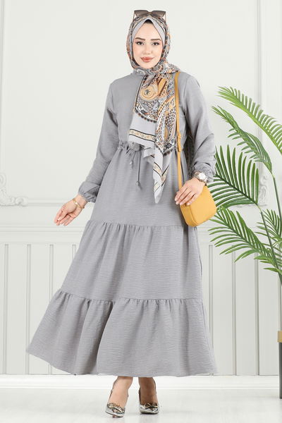 M.R. - Dress 024MR1078-MS Gray - 383923