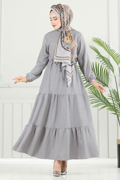 M.R. - Dress 024MR1078-MS Gray - 383924