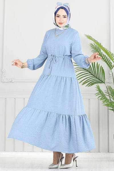 M.R. - Dress 025MR1078-MS Baby Blue - 384000