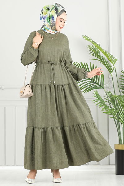 M.R. - Dress 025MR1078-MS Khaki - 383992